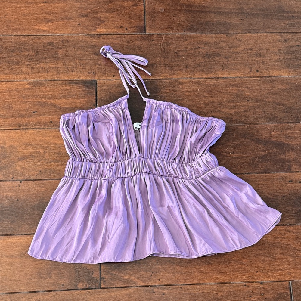 DO+BE Lilac Strapless Blouse